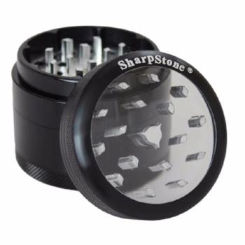 SharpStone 4-Piece Grinder Pollinator Glass Top 2.2"